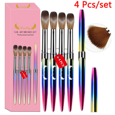 Professionelles Nagelpinsel-Set Aus 100% Kolinsky-Haar – 10 Größen, Holzgriff, Mit Schutzröhre Für Langlebige Nagelkunst