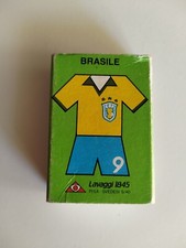 Scatola Pubblicitaria Fiammiferi Cerini Vintage Squadra Brasile Mondiali Del 70