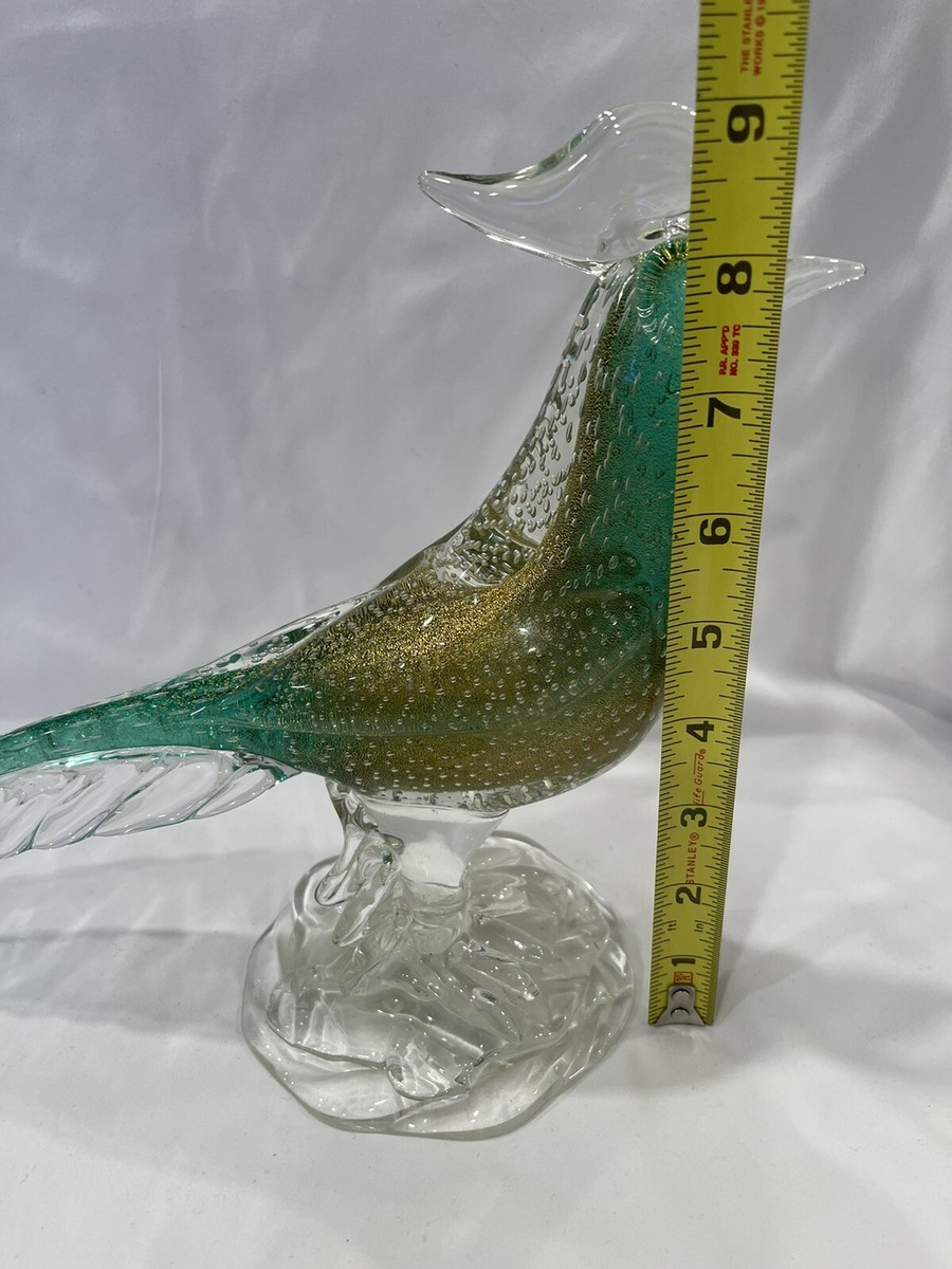 MURANO RARE VINTAGE c1950 ARCHIMEDE SEGUSO GLASS PHEASANT