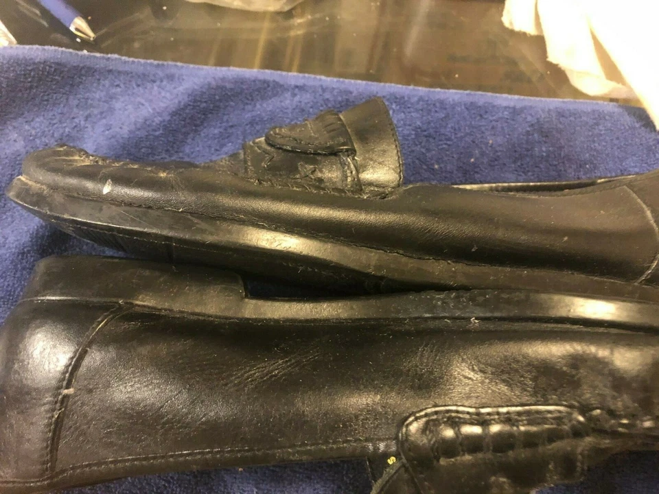 Vintage   balance  penny Loafer 10 Black  Leather Slip On - Image 3 of 4