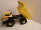 Vintage 70's Tonka Metal Dump Truck  Mighty Diesel Yellow Pressed Steel frame
