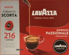 216 capsules Lavazza A Modo MIO original espresso coffee PASSIONALE pods 100 200