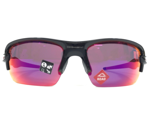 Oakley Kids Sunglasses Flak XS OJ9005-1359 Polished Black Red w/ Prizm Road Lens - Picture 3 of 13