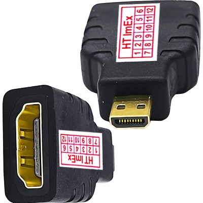 Universal Micro D-Type HDMI-compatible zu HDMI-compatible Adapter Konverter