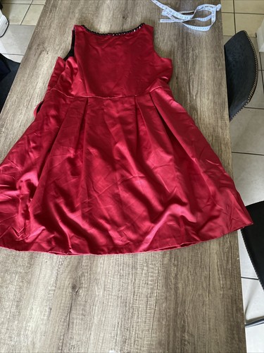 City Chic Plus Size L Red Jennifer Bead Dress (281) - Picture 7 of 9