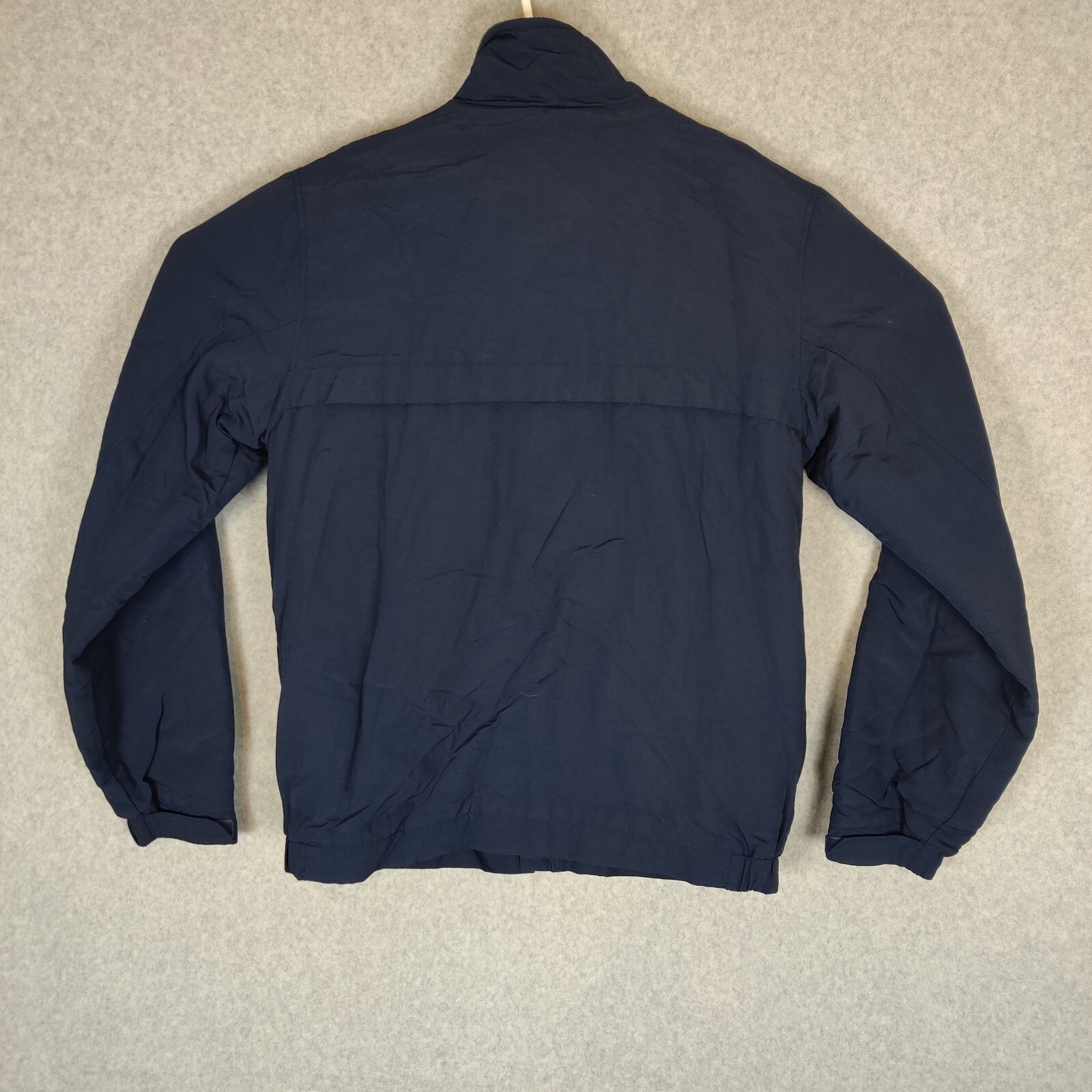 Eddie Bauer Men Jacket Small Solid Navy Blue Full… - image 7