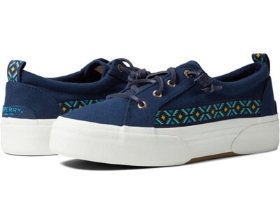 Sperry Women's PIER WAVE HI LTT OAXACA Sneakers Navy Size: US 6.5 NIB ...