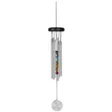 Woodstock Chime CChakra Chime Seven Stones Gift Wrapped 17.5" 6 tubes