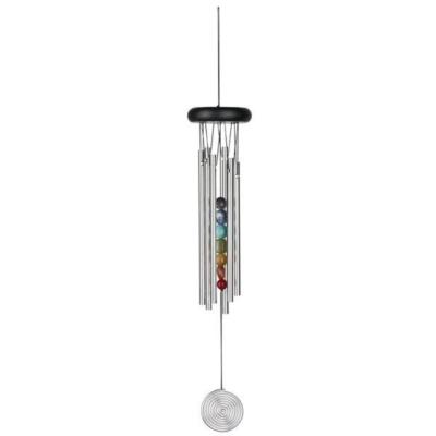 Woodstock Chime CChakra Chime Seven Stones Gift Wrapped 17.5'' 6 tubes