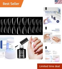Ultimate 500Pc Beetles Gel Nail Kit with 5-in-1 Base Gel LED Lamp for Home Use