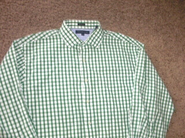 Tommy hilfiger green check shirt hotsell