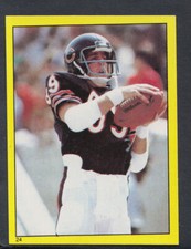Topps 1982 American Football Sticker No 24 - Ken Margerum, Chicago Bears (T58)