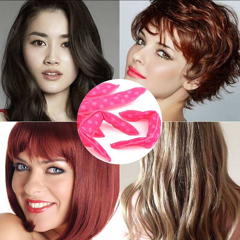 10PC Sponge Pillow Soft Hair Roller Flexible Foam&Sponge Hair Curlers