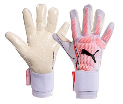 PUMA Men GK ULTRA Ultimate Hyb Goalkeeper White Gloves Football Goalie  04194806