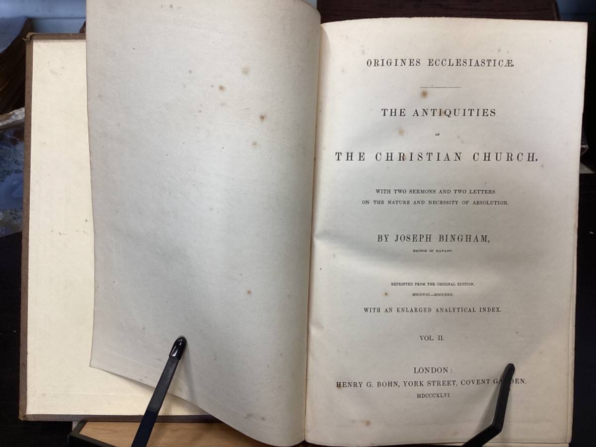 1847 Antiquities of the Christian Church, Vols. I&II, by Joseph