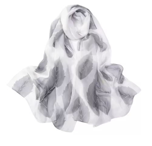 Women's Long Chiffon Scarf Elegant Lightweight Sun Protection Pashmina Shawl - Picture 13 of 50