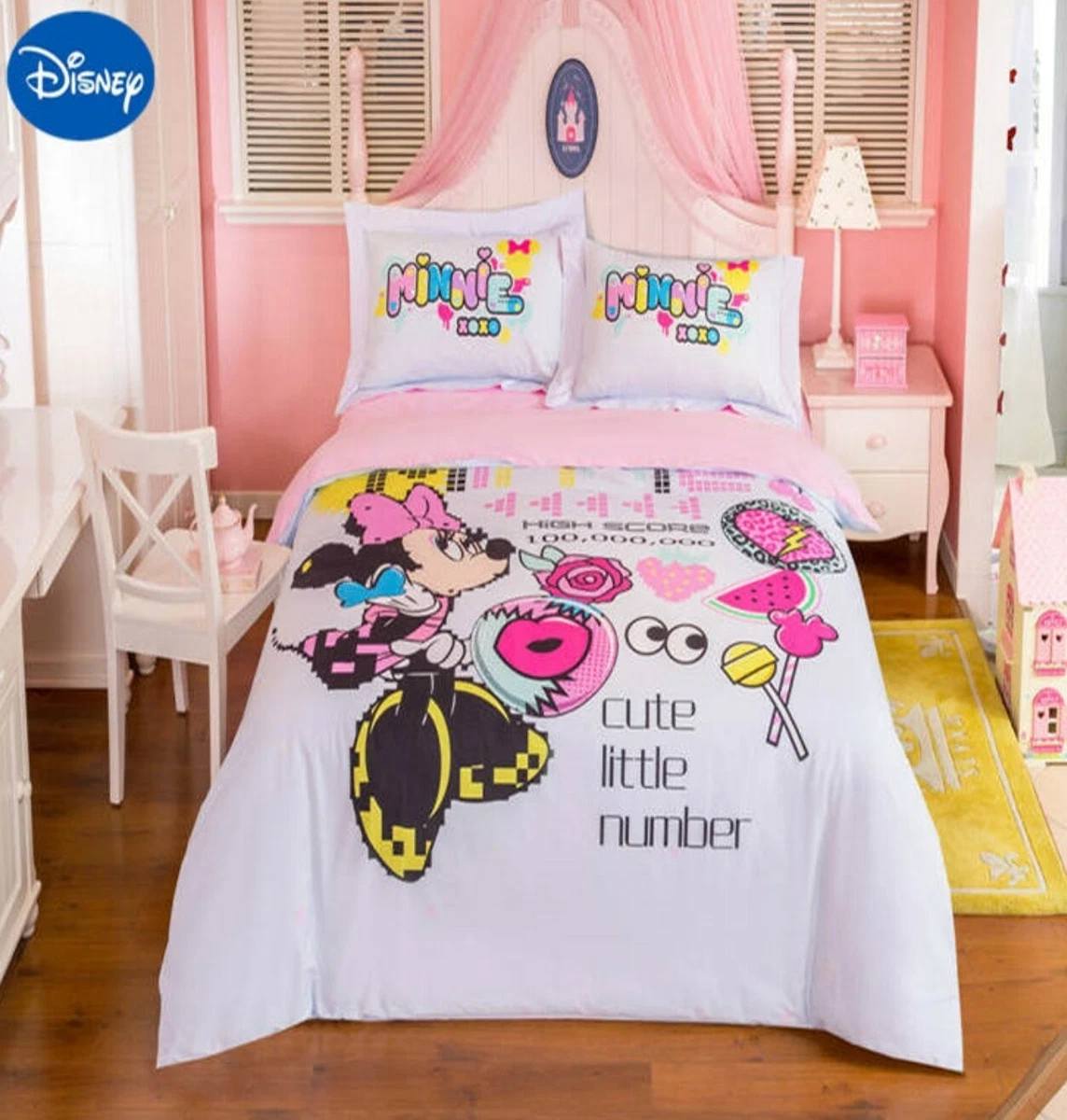 Full size minnie mouse bedding clearance set