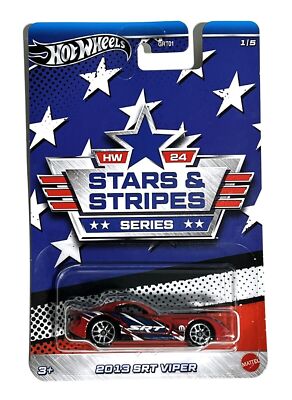 2024 Hot Wheels Stars and Stripes Complete 5 Car Exclusive Set