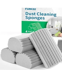 Damp Dusting Sponge Duster Dust Cleaning Sponge Reusable (6 Pack)