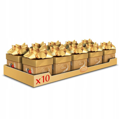 10 x LINDT Lindor ASSORTED CUBE Chocolates Pralines Pack of 10 x 75g - 750g