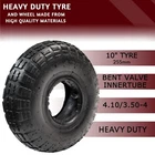 4.10/3.50-4 Tyre and Innertube for 10 Inch Wheel sack truck trolley wheelbarrow