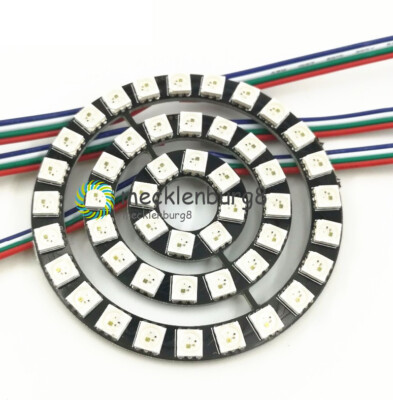 3bit 7-Bit 12-bit 16-bit 24-bit 60-bit WS2812 5050 RGB Lamp Panel Round LEDRing