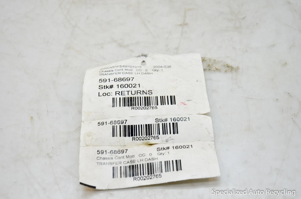 2004 INFINITI G35 AWD TRANSFER CASE TORQUE SPLIT CONTROL MODULE OEM - Imagem 4 de 4