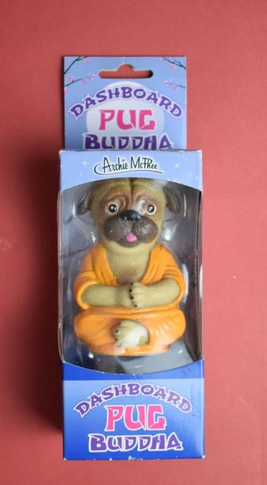 Dashboard Pug Buddha - Cute and Spiritual Car Decoration for Good Luck |  eBay