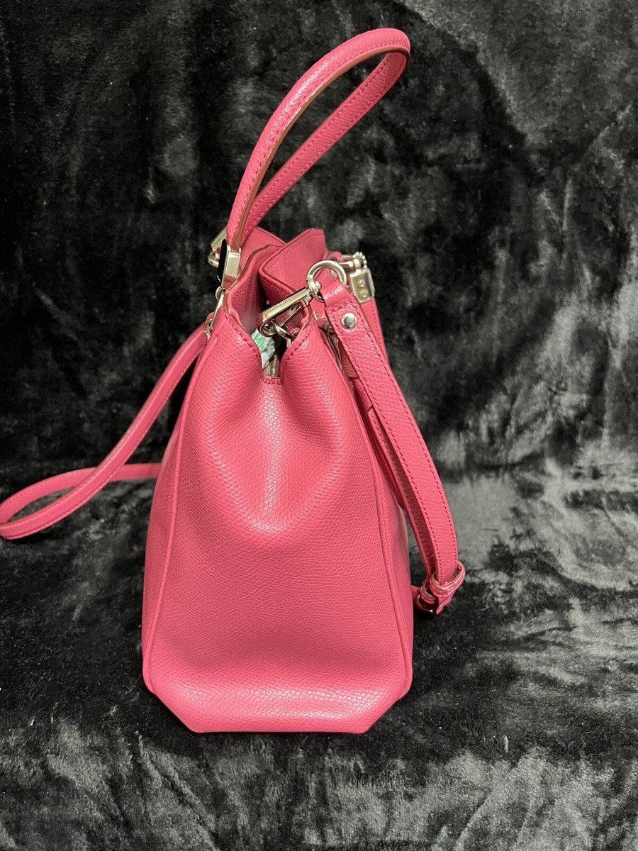 Coach New York Minetta Satchel/Cross Body Pink Handbag/Purse Very