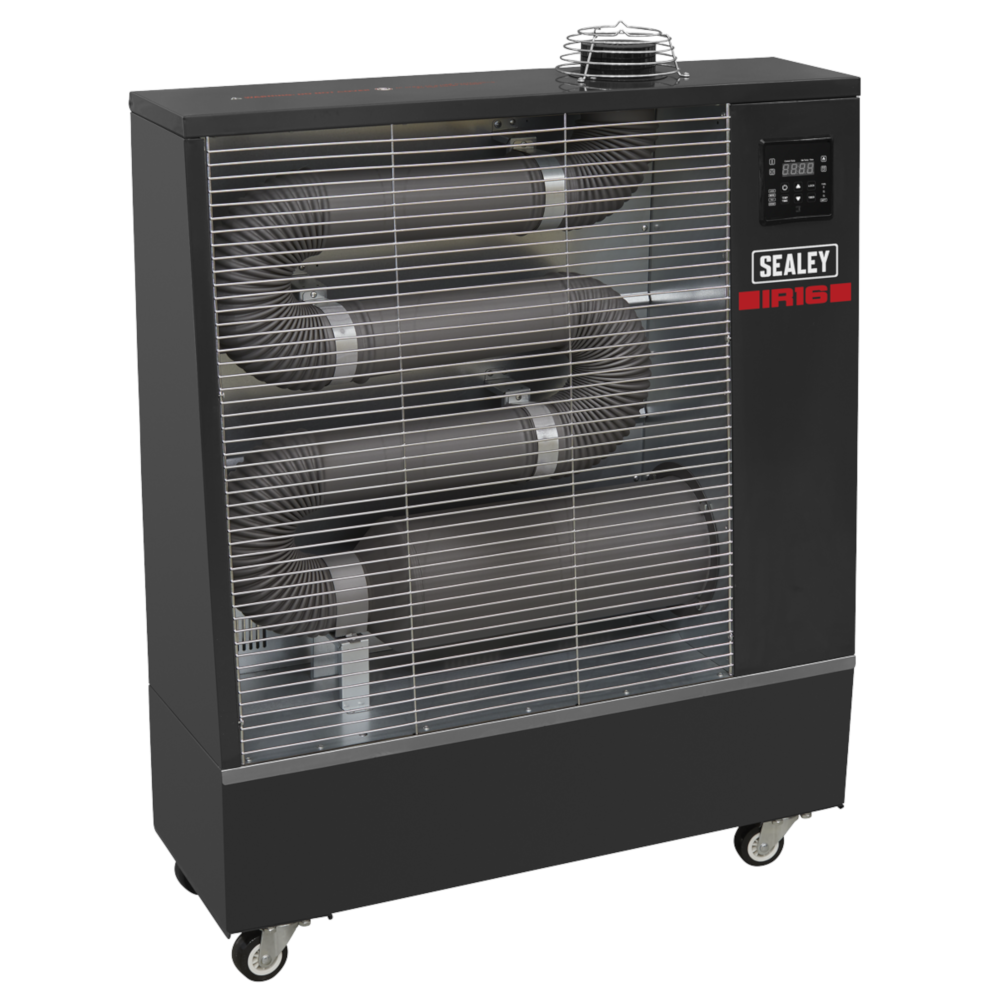 Industrial Infrared Diesel Heater 16kW, Warehouse Space Warmer, Sealey IR16 C