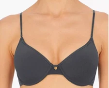 Natori 132025 Understated Smooth Contour Underwire T-Shirt Bra Ash Navy Sz 36DD