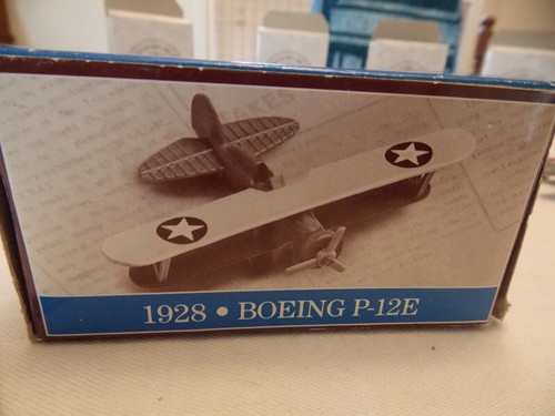 Collectors Set of Miniature Biplanes Boeing Kaydet, Boeing P-12E, Jenny, S.E. 5A - Picture 7 of 7