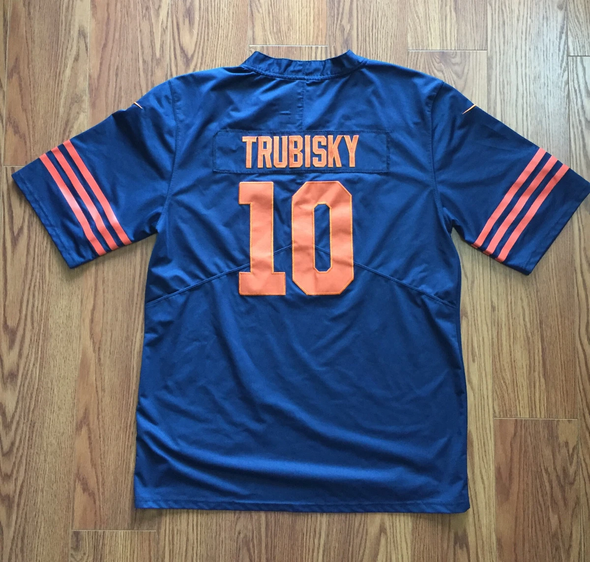 Nike Chicago Bears No10 Mitchell Trubisky Orange Women's Stitched NFL Limited Rush 100th Season Jersey