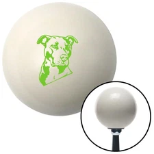 Green Pitbull Ivory Shift Knob w/ M16x1.5 Insert Shifter Auto Manual Custom