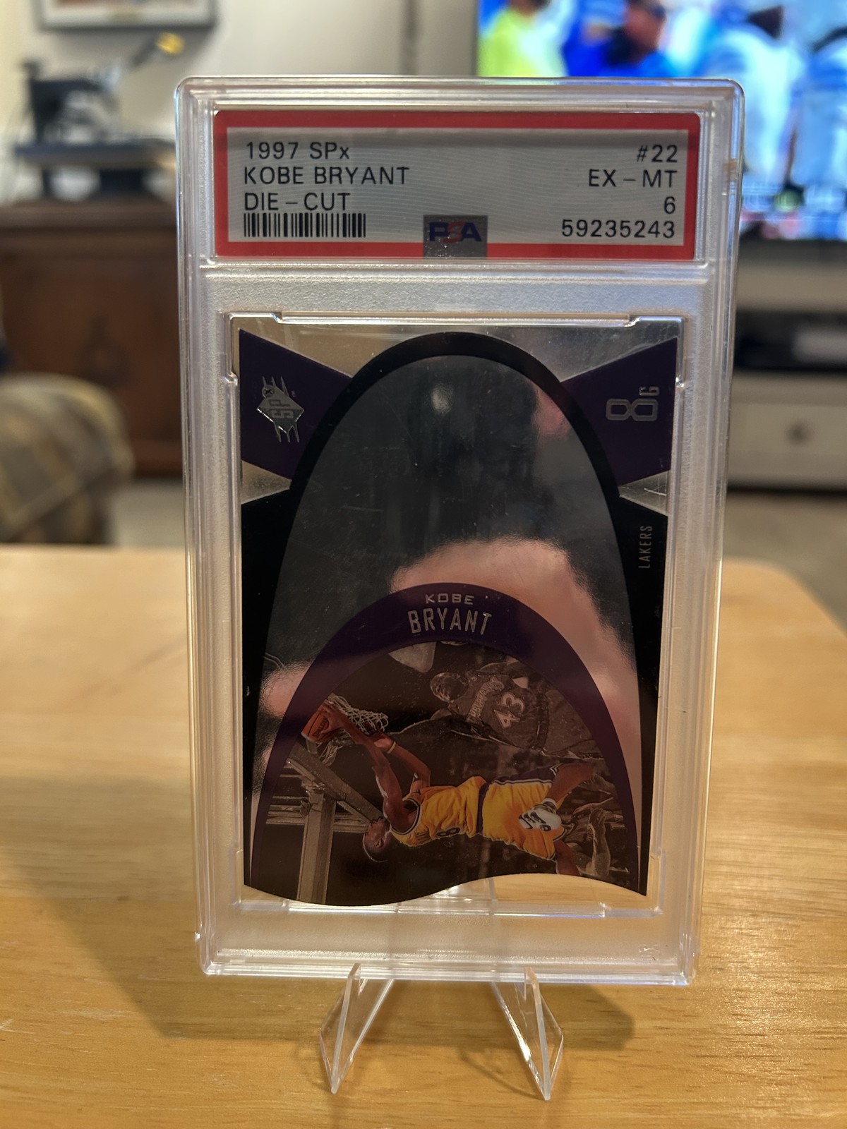 1997 SPx Kobe Bryant Die-Cut #22 PSA 6 Lakers Pop 200