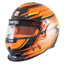 Zamp H781C30M RZ-67D SA2025 Racing Helmet, Flor Orange, Medium