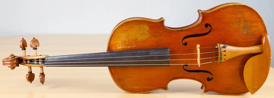 old 4/4 violin Geige viola cello Bratsche fiddle labeled A. AMATI Nr. 293 - Image 2 of 4