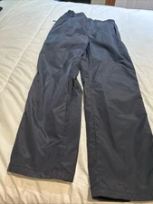 Womens EMS Eastern Mountain Sports Full Zip Pants Black Waterproof Rain/ Snow M