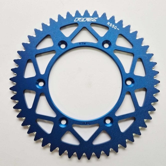 RFX Pro Series Elite 49T REAR Sprocket - Husqvarna 125-501 14-26 (Blue)