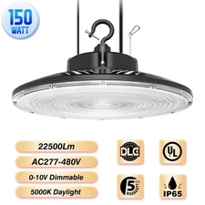 480V UFO LED High Bay Light 150W Industrial Commercial Warehouse Lighting 5000K