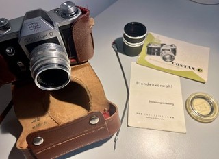 Zeiss Ikon Contax D SLR Kamera mit Zubehör Objektiv Tessar 2 8 / 50