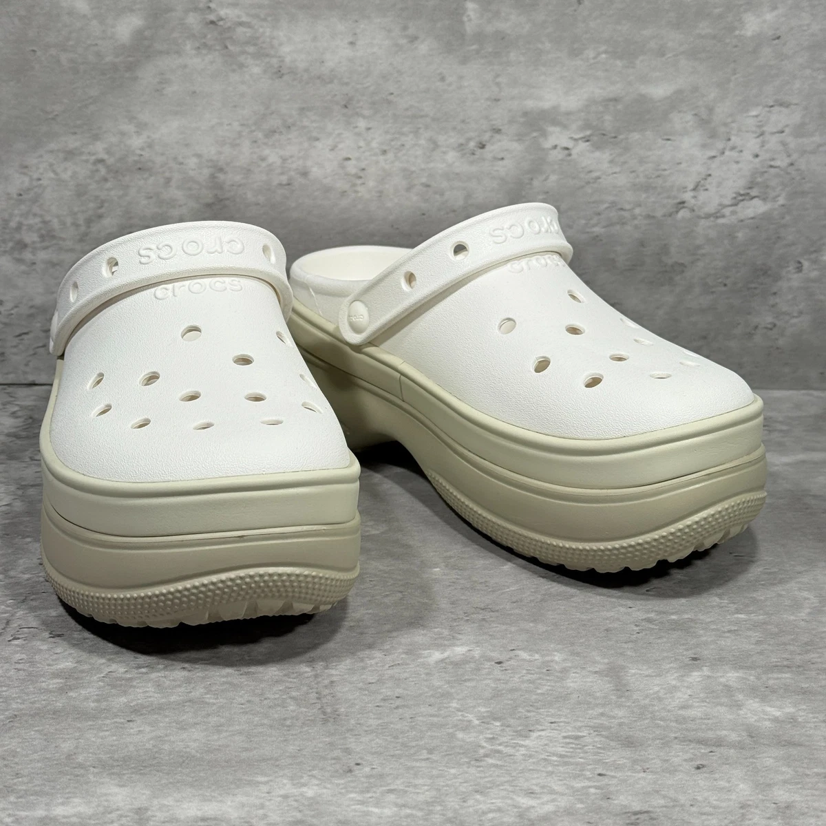 Crocs White Slip-On Mules Crocs Dylan Clog Mens Sandals White 209366-160 – Shoe Palace main image 2
