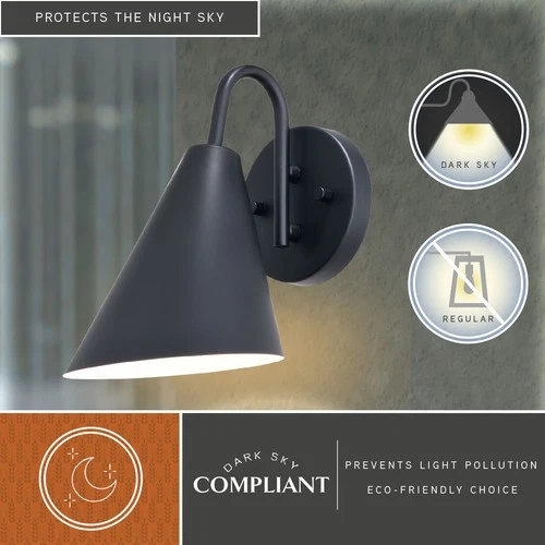 Vaxcel Lighting T0740 Hanson 10" Tall Outdoor Wall Sconce - White - Picture 12 of 12