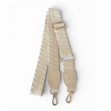 Beige with Gold Hardware Adjustable Bag/Purse/Crossbody Strap - NWOT
