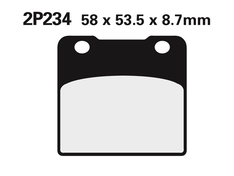 Plaquettes de frein route NISSIN 2P-234NS garniture semi-métallique