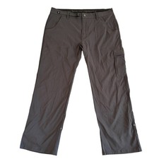 Prana Zion Stretch 36x29 Gray Belted Hiking Climbing Men's Pants M4ST30116