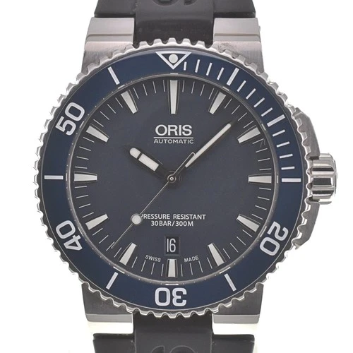 discount with paper ORIS Aquis Date 01 733 7653 4155-07 Men's Watch G#139614