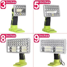 Bright 40W 4200LM LED Work Light for Ryobi One+ 18V Li-ion Ni-Cad Ni-Mh Battery