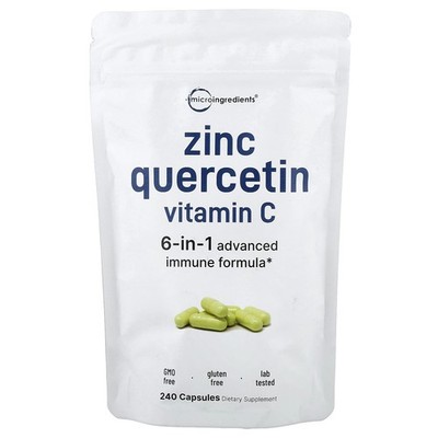 Zinc Quercetin Vitamin C , 240 Capsules
