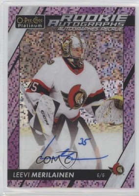 2023 O-Pee-Chee Platinum Violet Pixels 67/99 Leevi Merilainen #R-LM Auto RC 1j6p